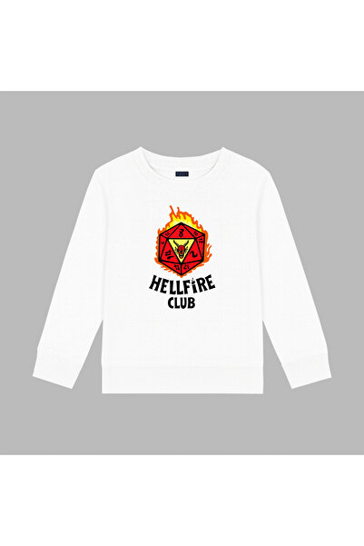 BLITZIST Hanorac supradimensionat cu imprimeu Stranger Things Hellfire Club, ...