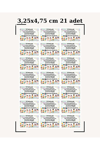 NovaNotlar Happy Holidays Teacher Sticker Label |   Holiday Message to the St...