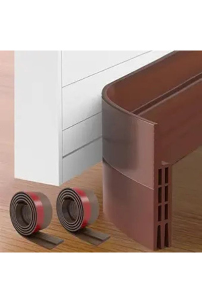 PIECES Door seal – set of 2 self-adhesive strips 4.3 × 100 cm wide (2 m total...