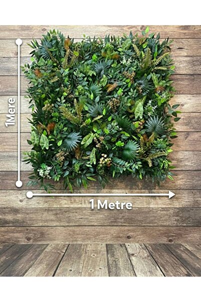 DİVA Yapay Yeşil Duvar Paneli – Dekoratif Tavan & Duvar Kaplama | 100×100 cm ...