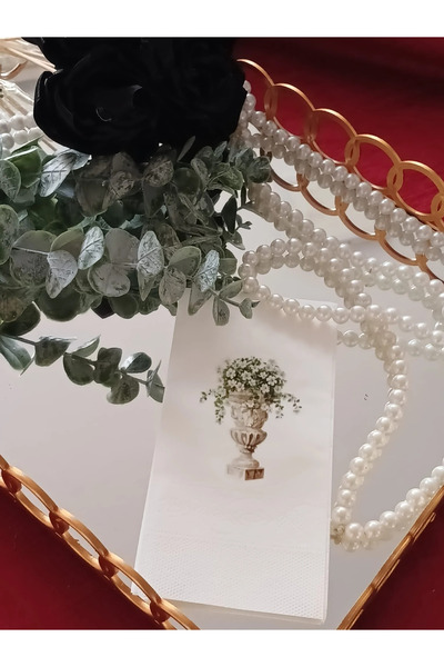 Bymarydesing مناديل ورقية مزخرفة بالزهور للمناسبات الخاصة 12 قطعة |   طاولات ...