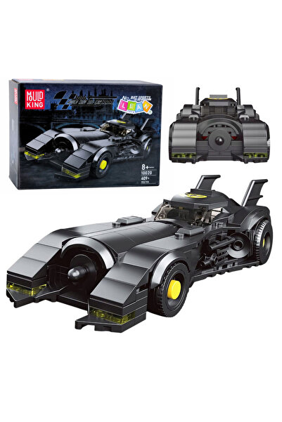 LEAN Superhero Race Car building blocks, black, 409 pieces