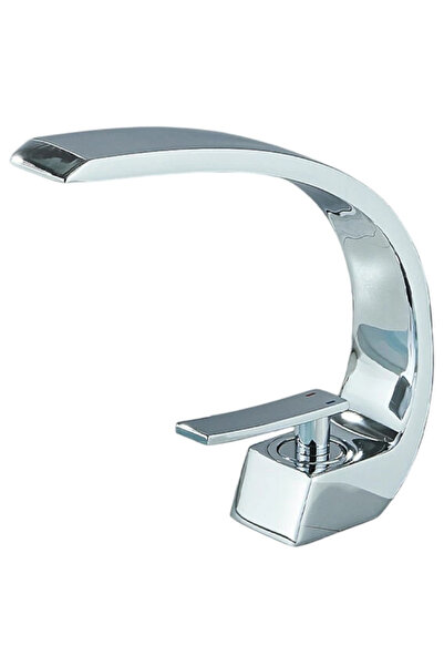BisDesign ® Bathroom Sink/Bathtub Faucet, Glossy Chrome Finish, Swan Model, S...