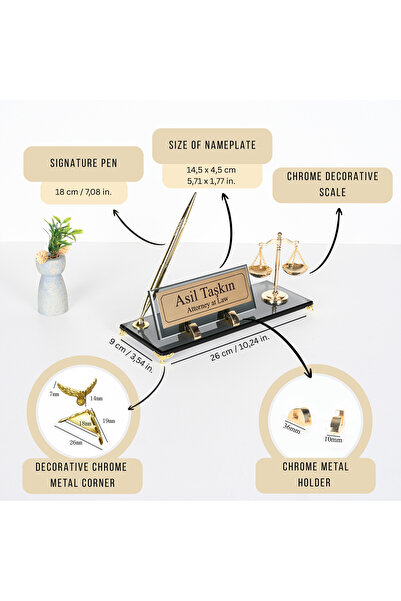 shop Hakim, Savcı, Avukat, Noter, SMMM, Zabıt Katibi, Hediyesi Cam Krom Teraz...