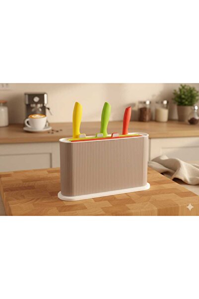 Violet Stantlı Bıçaklı Kesme Tahtası(3 Adet Bıçak 3 Adet Kesme Tahtası)