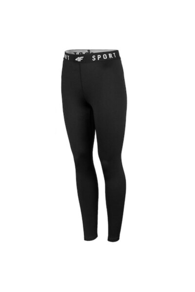 4F Women's Sports Leggings H4Z22, Size S, Black