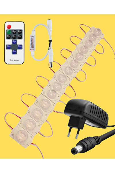 POWERR LED AYDINLATMA 20 Adet 24 Volt 1,5 Watt Tek Lensli 3000K Günışığı 3030...