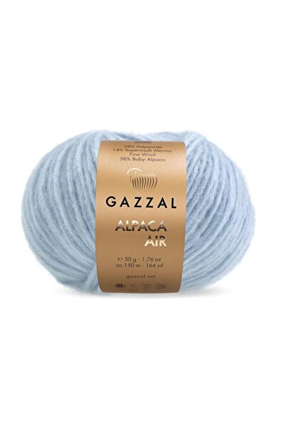 Gazzal Alpaca Air %58 Baby Alpaka %14 Merino %28 Polyamid – 50 g 150 m Örgü İ...