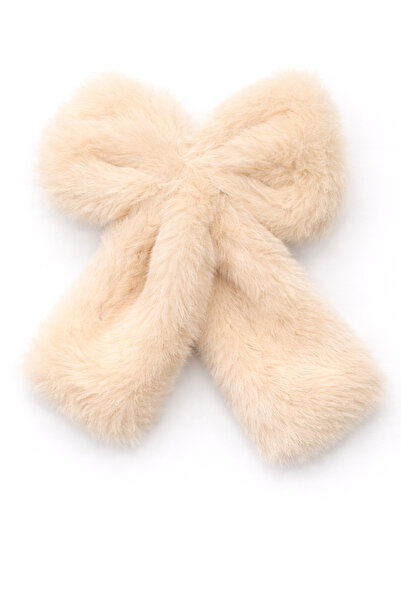 MakeWell Colorful Plush Clip Hairpins with Plush Bow Design