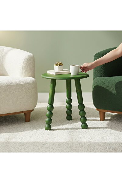 Vera Concept Home Ahşap Sehpa Koltuk Sehpası Yan Sehpa Zigon Sehpa Servis Seh...