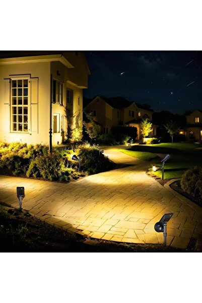 Generic Solar Spot Lights Outdoor, Warm White Solar Lights Outdoor Waterproof, Solar Garden Light