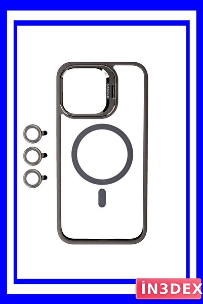 İN3DEX حافظة هاتف آيفون 13 برو مع واقي للكاميرا وحامل