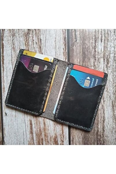 08dericraft Genuine Leather Handmade Card Holder with 6 Compartments [10*7.5 ...