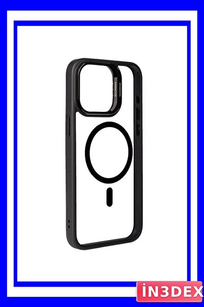 İN3DEX حافظة هاتف مع حامل وواقي للكاميرا لهواتف آيفون 14 بلس و15 بلس