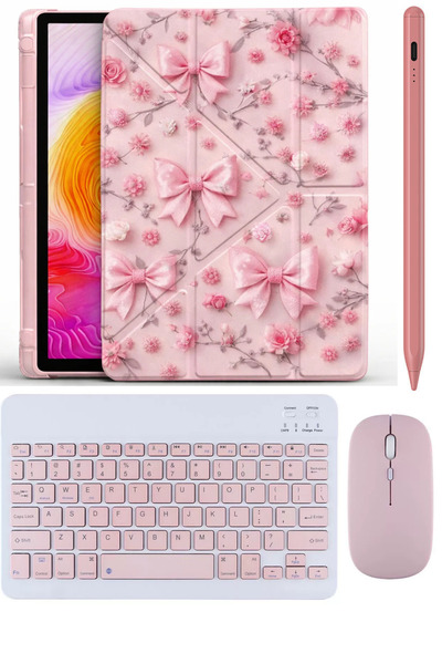 Covpor iPad 10.NESİL 10.9 ve 11. NESİL A16 Uyumlu Origami Kılıf +Bluetooth Kl...