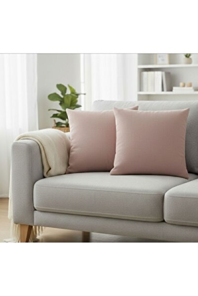 NAKKAŞİ ZARİF Plain Pink Cushion Cover