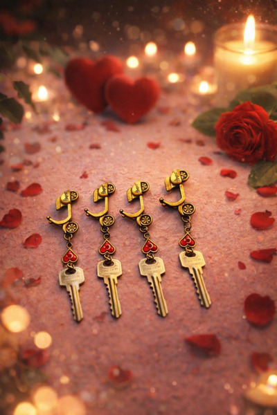 seymenbıçakçılık Set of 4 Scooter Figure Keychains |   Metal Keychain with He...