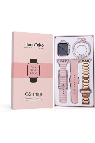 HAINOTEKO Haino Teko G9 Mini Smart Watch Rose Gold Ladies Edition With Three ...