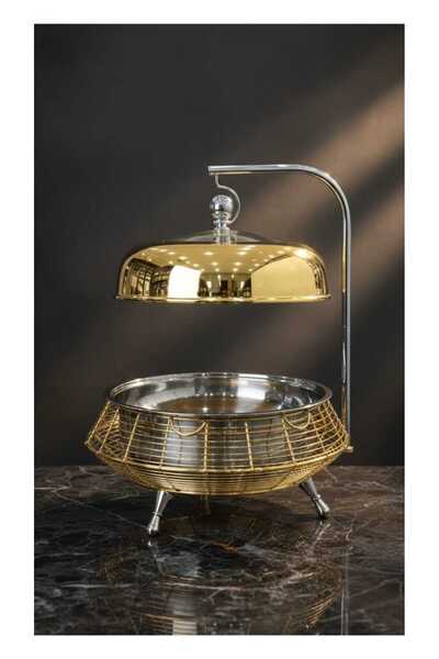 Generic Buffet warmer, elegant food serving dish, 4 liters