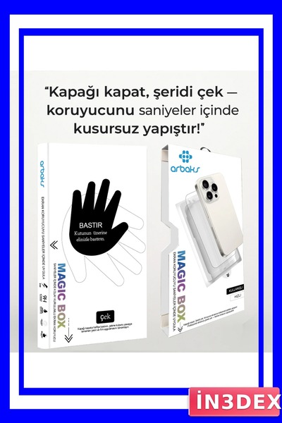 İN3DEX طقم تطبيق واقي الشاشة الزجاجي المضاد للكهرباء الساكنة وغير القابل للكسر