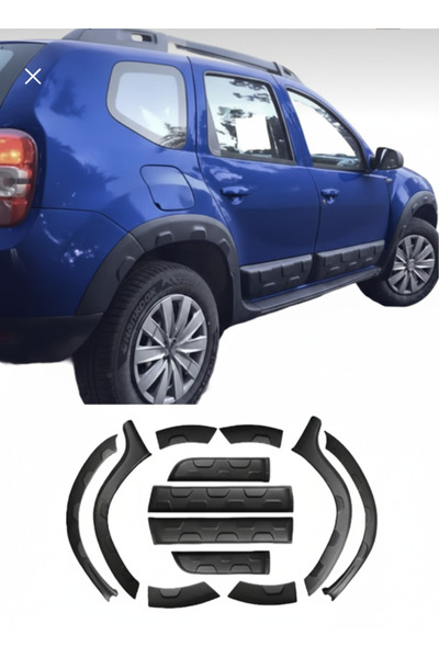TMZ Garage 2010-2017 DACİA DUSTER DAMALI DODİK KAPI KAPLAMA KABARTMA SETİ 12 ...