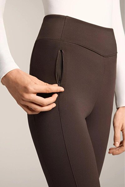 Qualia Butik Women's Zipper Detail Leggings