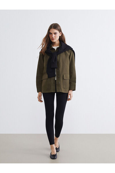 LC Waikiki Rmz Gi̇yi̇m Farkiyla Women's Leggings Trousers with Waist Cord