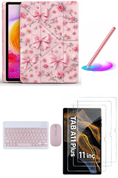Covpor Samsung Galaxy Tab A11PLUS ve A9PLUS Trifolding Kılıf+Klavye Mouse+Kal...
