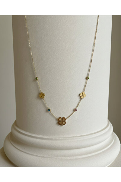 Two B Jewelry 3 Yonca Detaylı Kolye