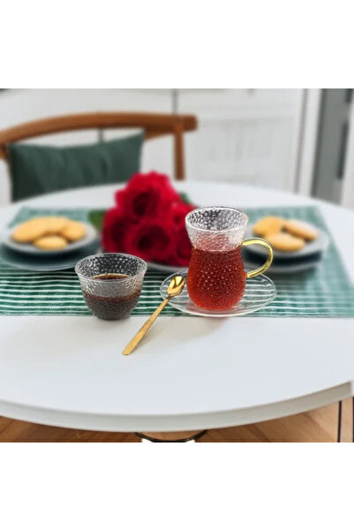 Generic Modern Design Tea and Coffee Cup Set - Transparent - 24 Pieces