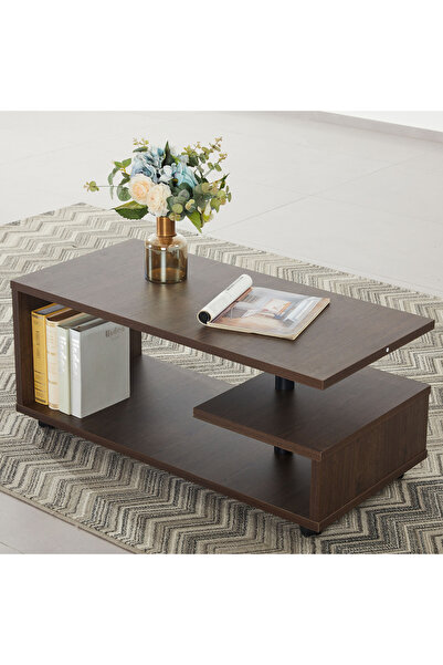 Home Box Modulix Taurus Coffee Table- Dark Walnut