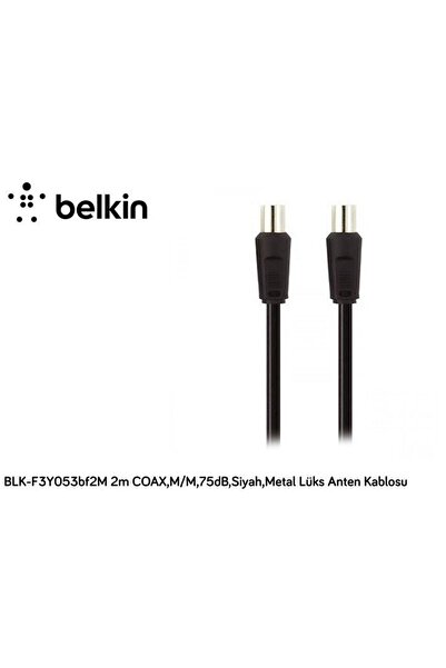 Belking كابل بيلكين data-ec274 BLK-F3Y053BF2M 2mT Coax، M-M75db، أسود، كابل م...