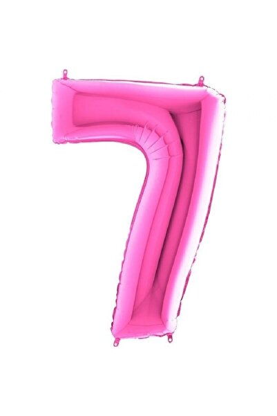 BenimMarifetlerim 7 Number Pink Foil Balloon 40 Inch 90 cm