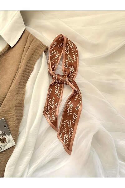 QA Quella Accessories باندانا-وشاح-حقيبة-إكسسوار شعر بنمط الزهور بألوان البلاط