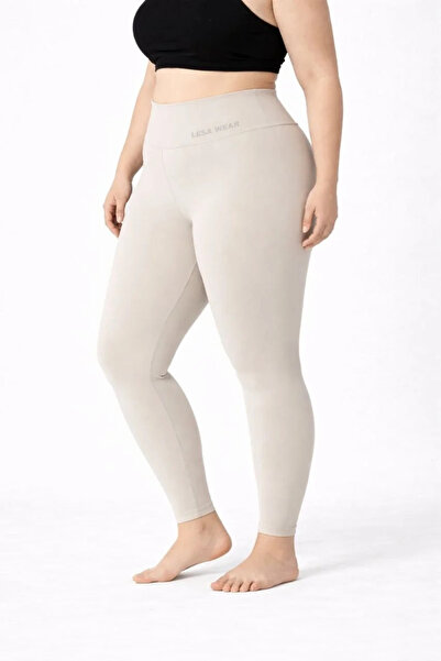 MODA بنطال رياضي نسائي عالي الخصر يبرز انحناءات الجسم قماش قابل للتمدد مرن مق...