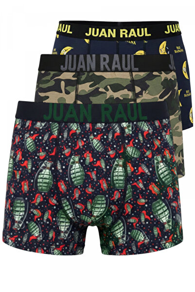 DeepSEA Багатоколірний 3-компонентний набір чоловічих боксерів з еластичною с...