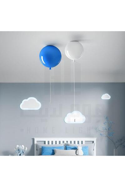 homelight اضاءة سقف شكل بالون - ازرق 25 سم