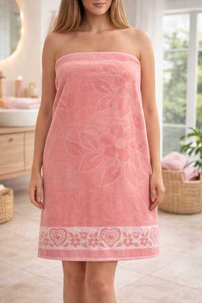 altınterim avm altınterimavm 100x150 kendinden desenli kadife banyo havlusu