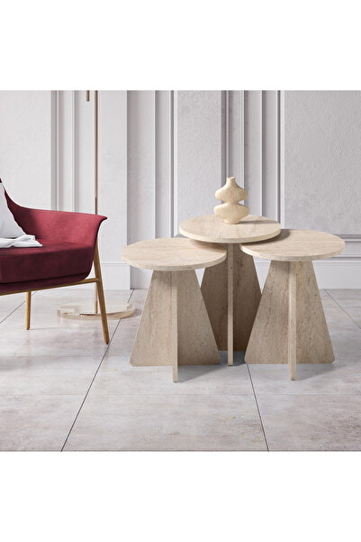 Generic مجموعة طاولات جامورا - مجموعة من 3 قطع