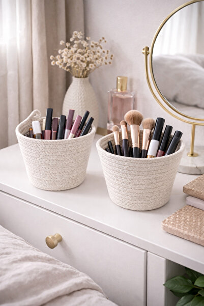 ÖRGÜM Makeup Organizer 2-Piece Brush Eyeliner Organizer 13X13 cm