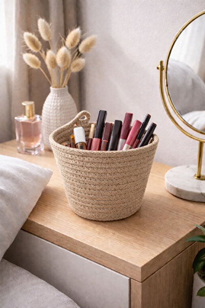 ÖRGÜM Makeup Organizer Cosmetic Organizer Basket 13X13 cm