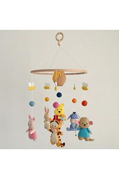 hobiimobiii Bebek beşik süsü keçe dönence (MÜZİKLİ) winni the pooh