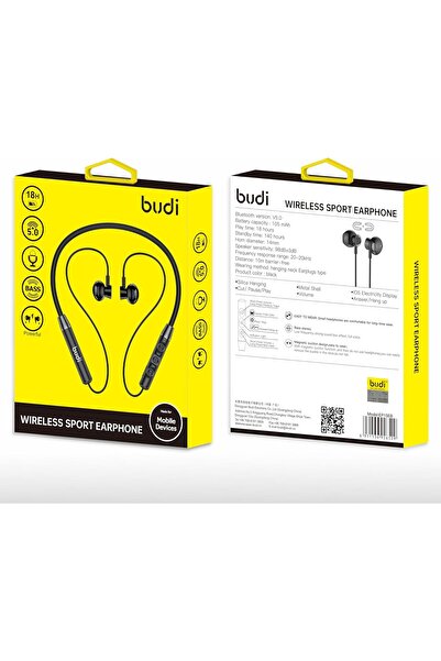 Budi Wireless Sports Earbuds 18 Hours | Bluetooth 5.0 | Excellent Bass Sound ...