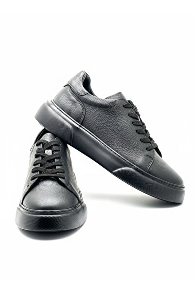 Derify Genuine Leather Black Men's Sports Shoes Orthopedic, Lightweight and C...
