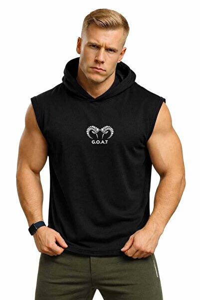 MUTLUGYM Fitness Sleeveless Hooded Athlete Sweatshirt