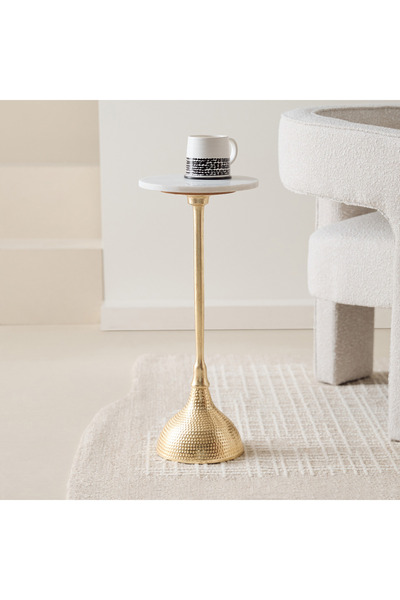 Generic طاولة جانبية من الرخام الأصلي من كافون جيمس