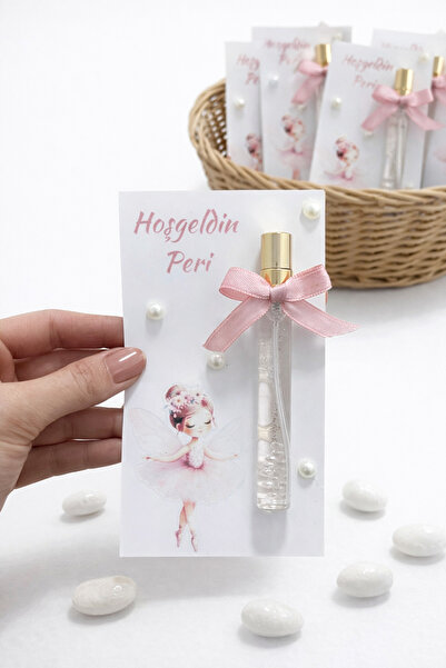 Defne 10 adet Fiyonk, sim ve inci detaylı fısfıs sprey şişe kolonya 10 ml- ya...