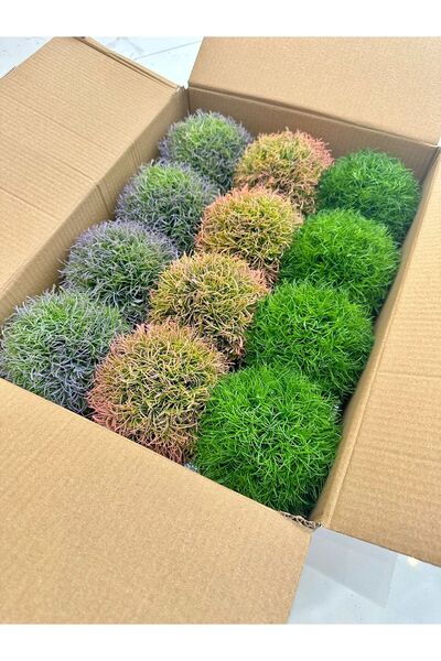 FB Cup 12-Piece Mixed Color Artificial Boxwood Ball Set - Table and S Cobalt ...