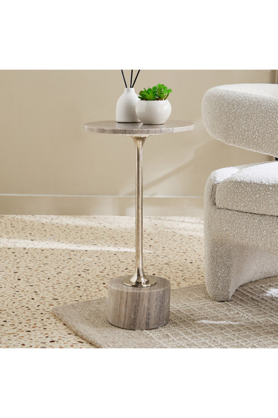 Generic طاولة جانبية من الرخام الأصلي من كافون فليكس