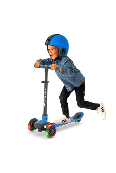 Chillafish Scotti Glow 3 Wheel Light-Up Scooter - Navy (04)